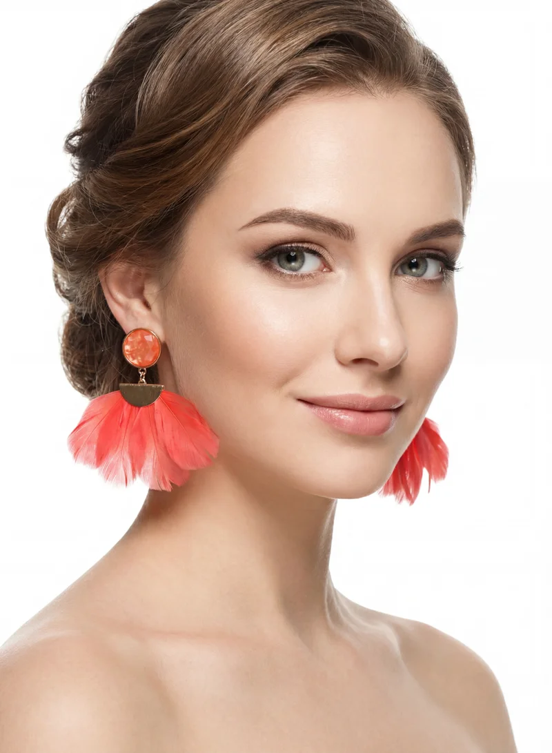 انيتاس Red Feather Earring